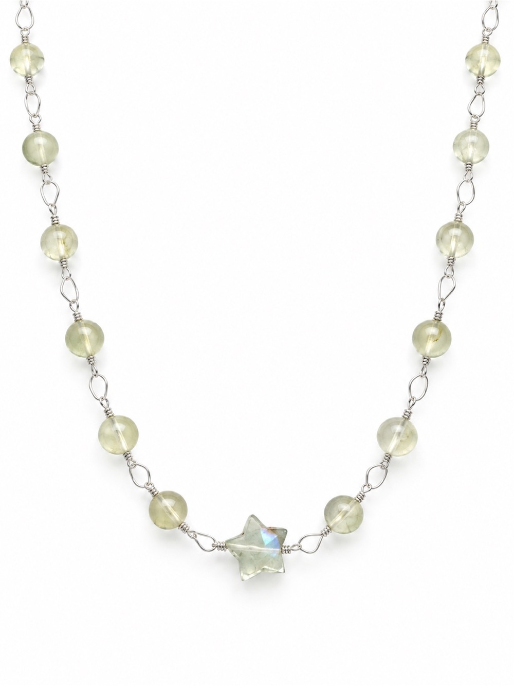 AWN10 Lemon Quartz Star Necklace